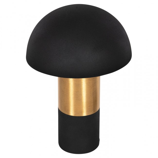 Φωτιστικό επιτραπέζιο "PUNE" από μέταλλο σε μαύρο/χρυσό χρώμα Φ31x44