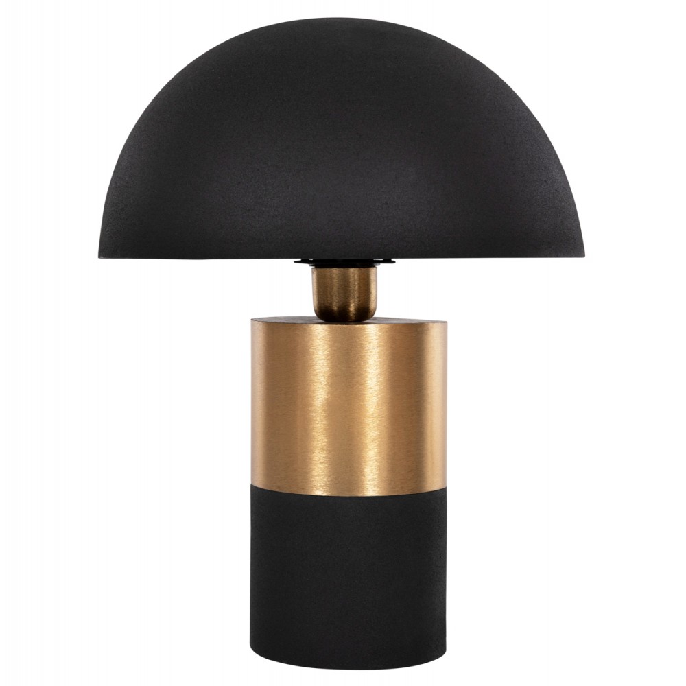 Φωτιστικό επιτραπέζιο "PUNE" από μέταλλο σε μαύρο/χρυσό χρώμα Φ31x41,5