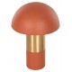 Φωτιστικό επιτραπέζιο "PUNE" από μέταλλο σε πορτοκαλί/χρυσό χρώμα Φ31x44