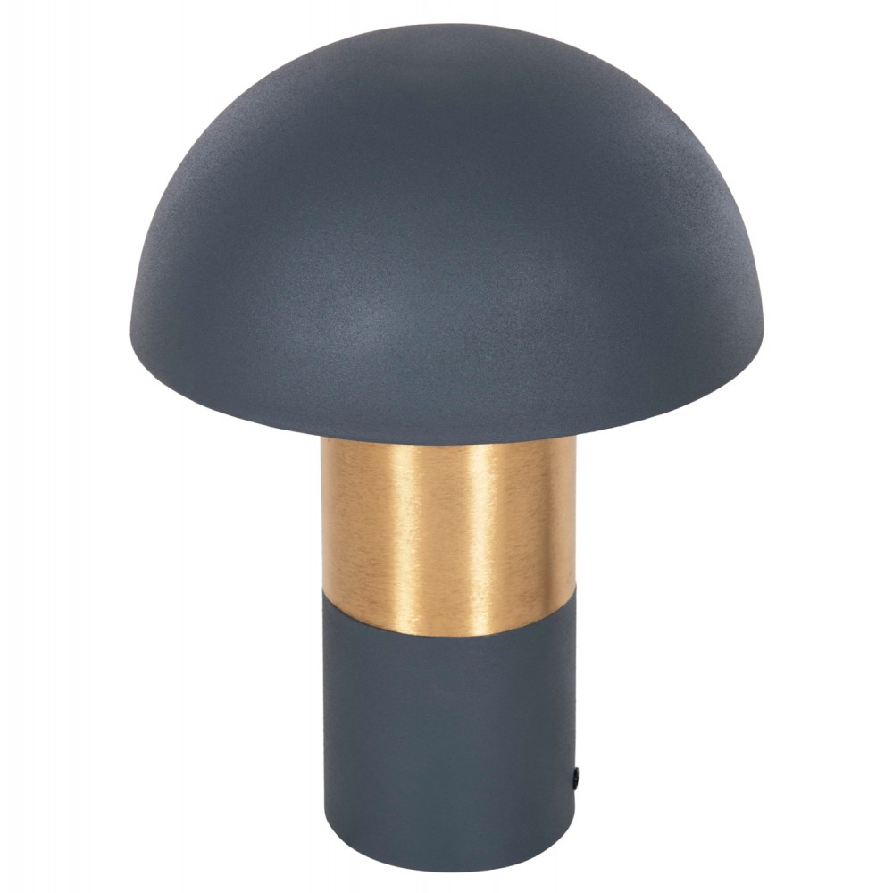 Φωτιστικό επιτραπέζιο "PUNE" από μέταλλο σε ανθρακί/χρυσό χρώμα Φ31x41,5