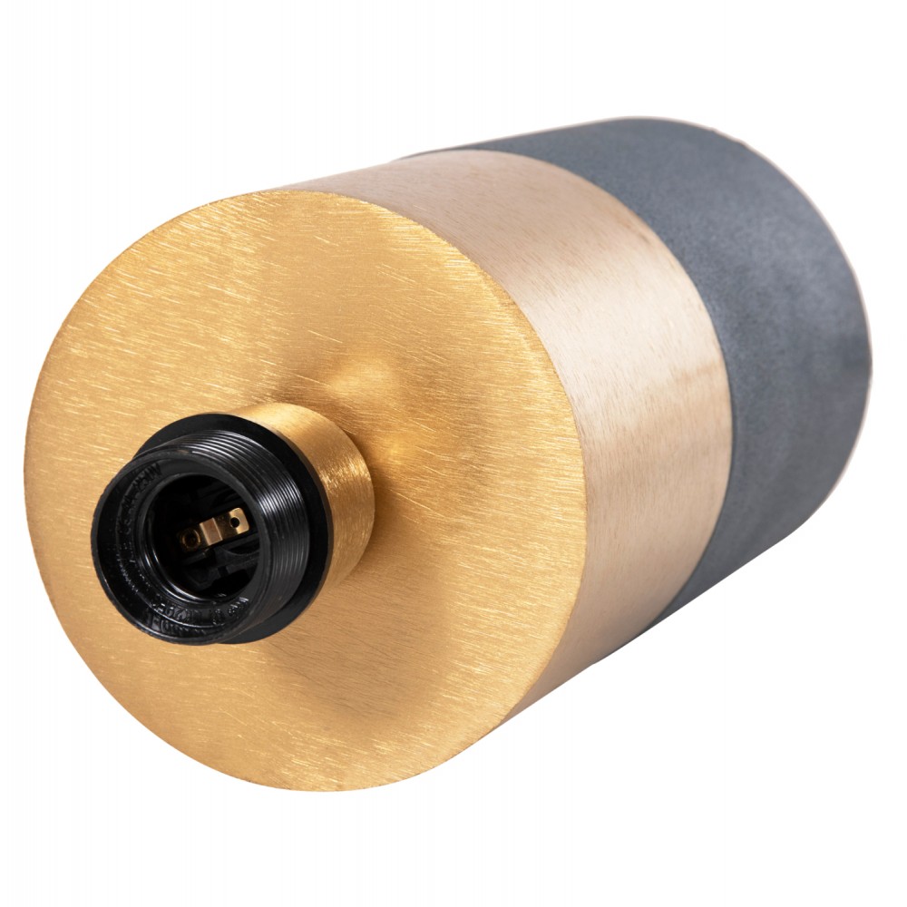 Φωτιστικό επιτραπέζιο "PUNE" από μέταλλο σε ανθρακί/χρυσό χρώμα Φ31x41,5