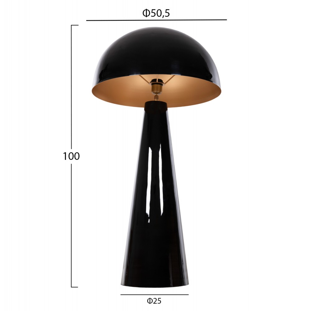 Φωτιστικό δαπέδου "SMUSH" από μέταλλο σε μαύρο χρώμα Φ50x100