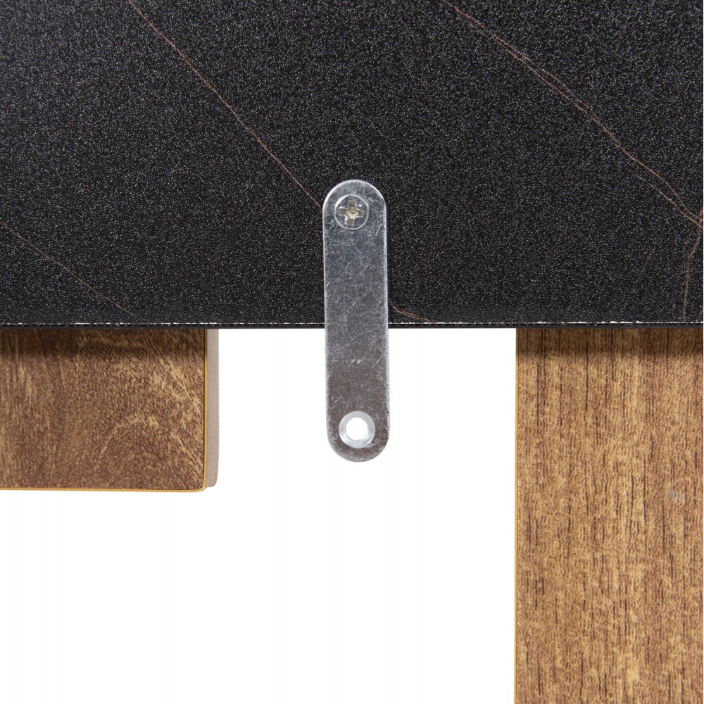 Κρεμάστρα εισόδου "WESSON" σε χρώμα φυσικό και μάυρο μαρμάρου 64x4x79