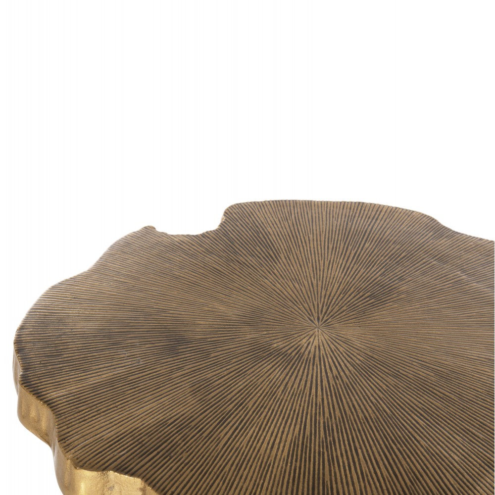 Τραπέζι σαλονιού "ANGUL" από μέταλλο σε χρώμα χρυσό/μαύρο 62x62x44