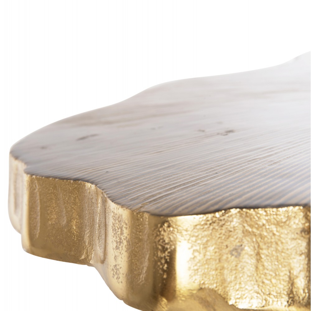 Τραπέζι σαλονιού "ANGUL" από μέταλλο σε χρώμα χρυσό/μαύρο 62x62x44