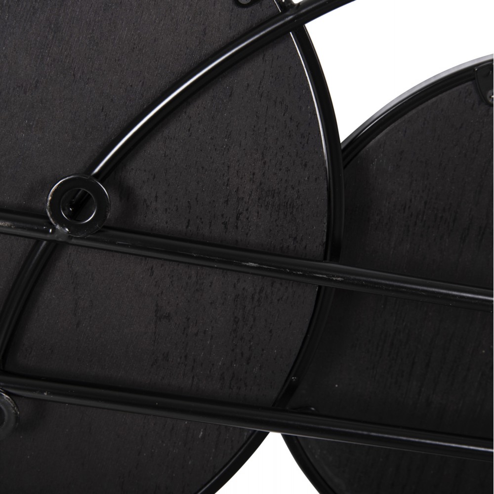 Διακοσμητικό τοίχου από μέταλλο σε χρώμα καρυδί/σομόμα 135x69