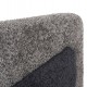Πολυθρόνα "DOPER" από ύφασμα μπουκλέ σε χρώμα μπλέ ανθρακί/γκρι 68x72x76