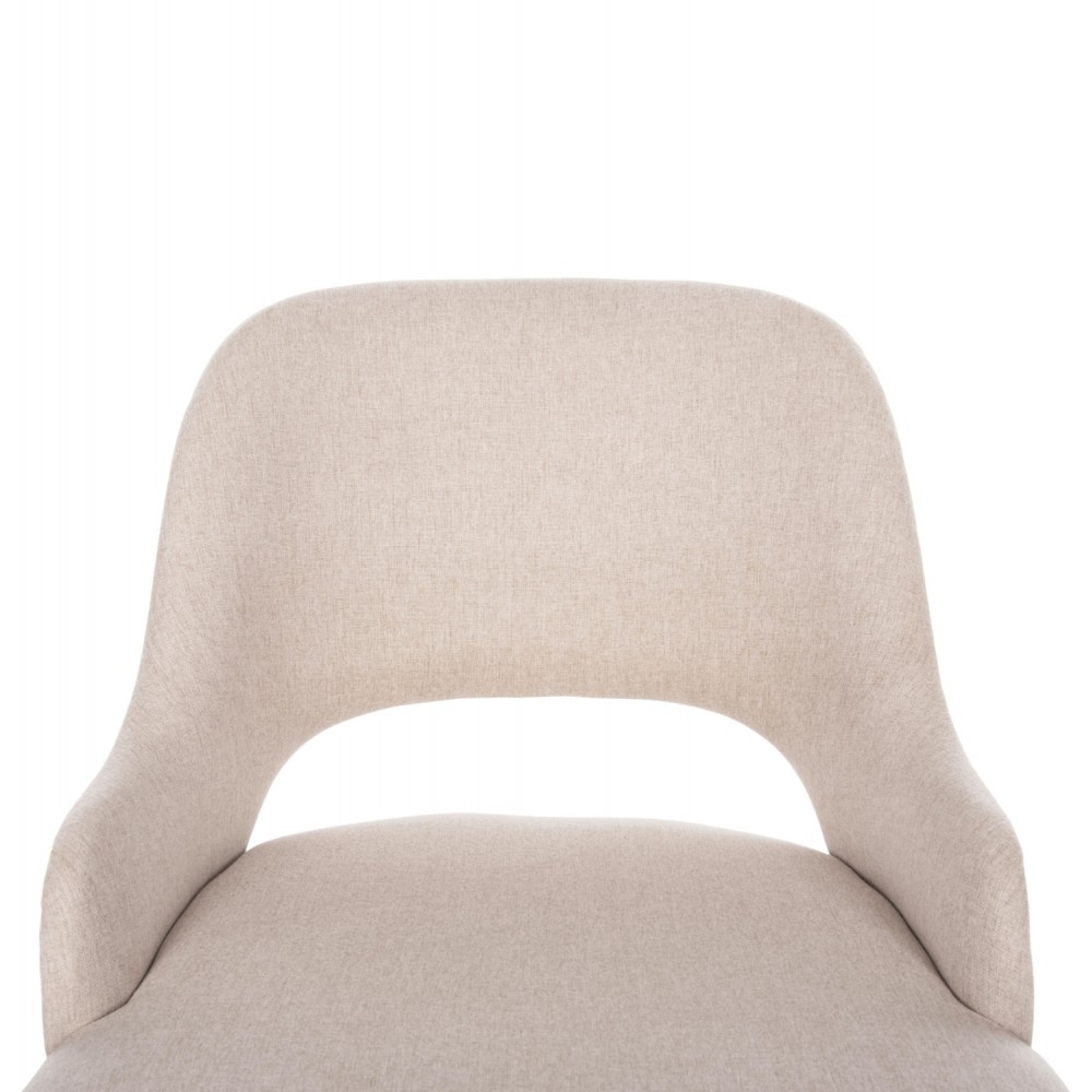 Σετ τραπεζαρίας 5τμχ από μέταλλο/ύφασμα σε χρώμα μαύρο/φυσικό Φ120x75