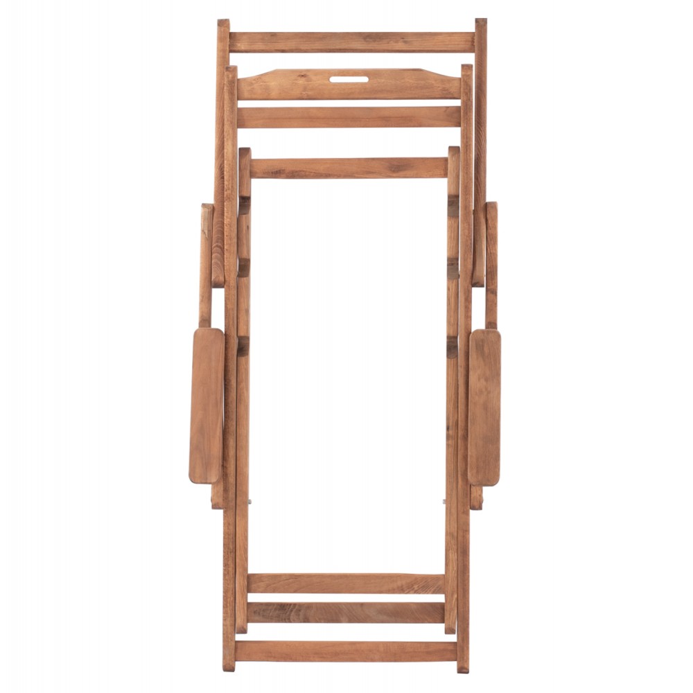 Σεζλόνγκ "ΛΗΜΝΟΣ" από μαφιφ ξύλο σε καρυδί απόχρωση 62,5x97x105