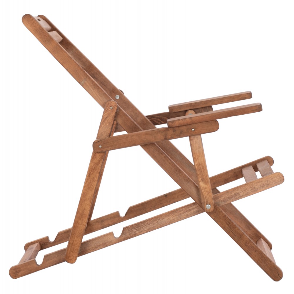 Σεζλόνγκ "ΛΗΜΝΟΣ" από μαφιφ ξύλο σε καρυδί απόχρωση 62,5x97x105