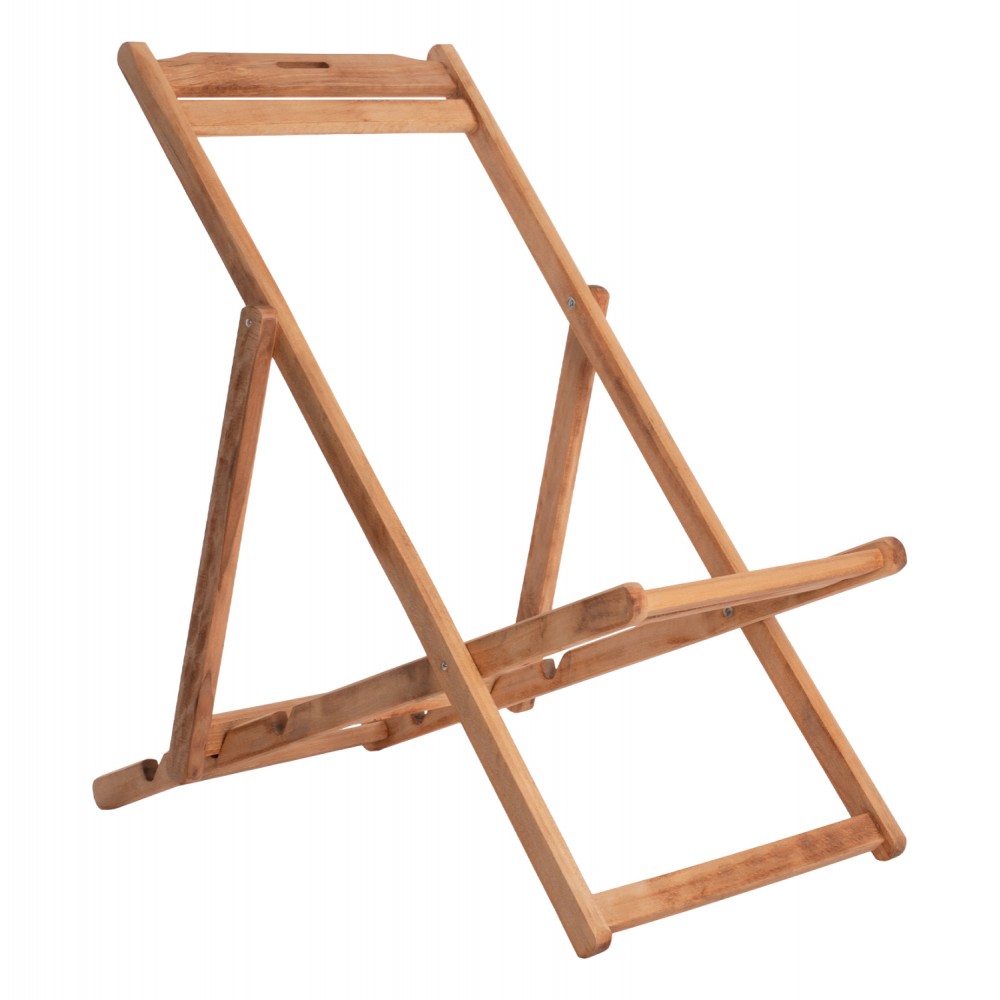 Σεζλόνγκ "ΛΗΜΝΟΣ" από μασίφ ξύλο οξιάς σε χρώμα φυσικό 55,5x97x82-95-105