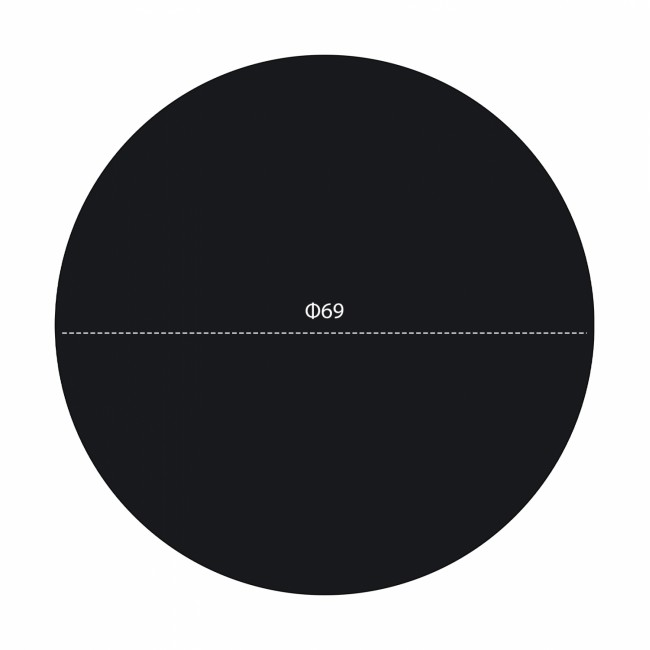 Επιφάνεια τραπεζιού από HPL σε μαύρο χρώμα Φ69