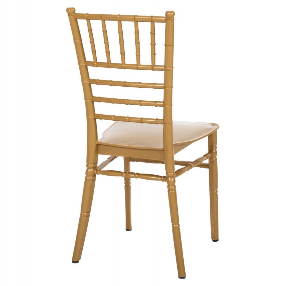 Καρέκλα "TIFFANY" από πολυπροπυλένιο σε χρώμα χρυσό 41.2x49.7x89