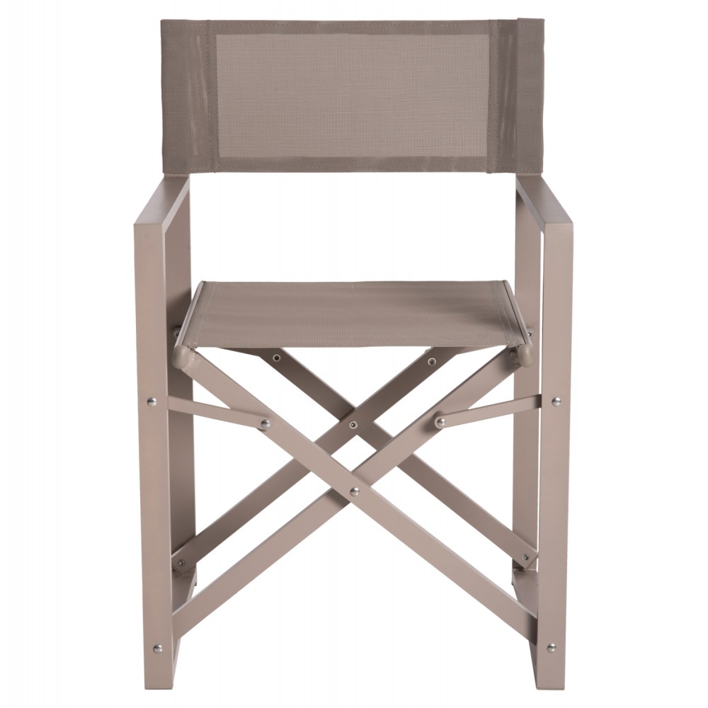 Πολυθρόνα "DUPRE" από αλουμίνιο/textilene σε χρώμα σαμπανί 57x48,5x85.5