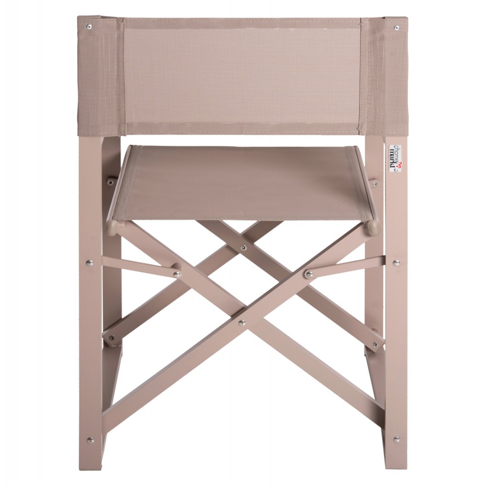 Πολυθρόνα "DUPRE" από αλουμίνιο/textilene σε χρώμα σαμπανί 57x48,5x85.5