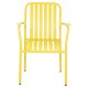 Πολυθρόνα "RACHEL" από αλουμίνιο σε κίτρινο χρώμα 63x58x85