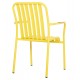 Πολυθρόνα "RACHEL" από αλουμίνιο σε κίτρινο χρώμα 63x58x85