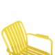 Πολυθρόνα "RACHEL" από αλουμίνιο σε κίτρινο χρώμα 63x58x85