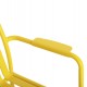 Πολυθρόνα "RACHEL" από αλουμίνιο σε κίτρινο χρώμα 63x58x85