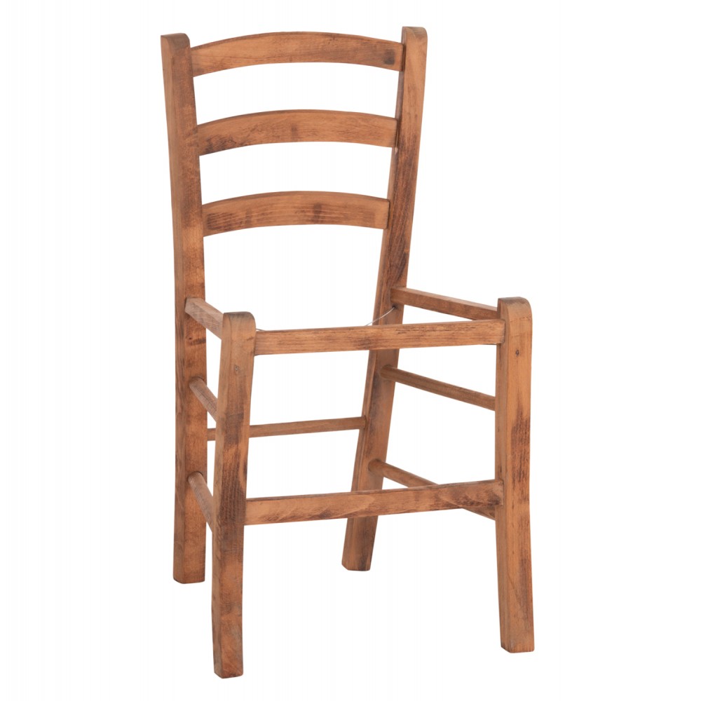 Καρέκλα καφενείου "ΠΑΡΟΣ" από ξύλο σε χρώμα καρυδί 40x41x87