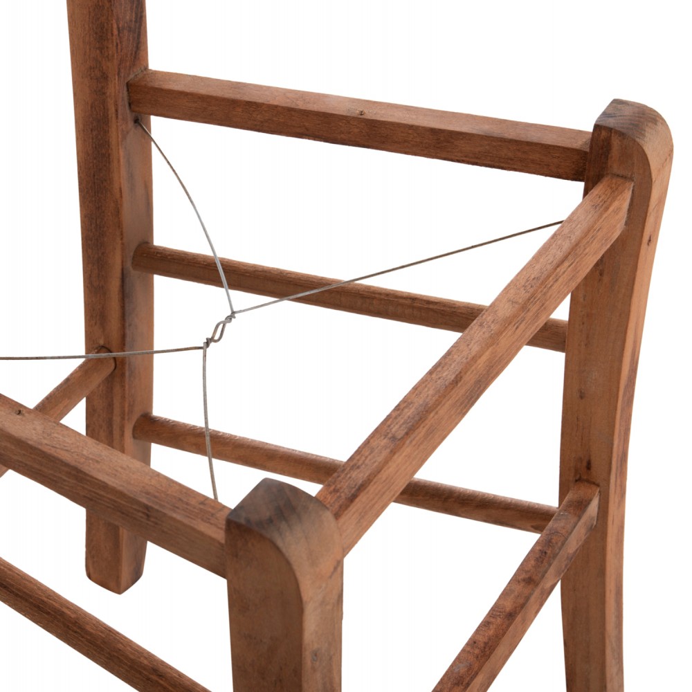 Καρέκλα καφενείου "ΠΑΡΟΣ" από ξύλο σε χρώμα καρυδί 40x41x87