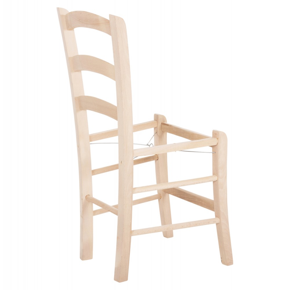 Καρέκλα καφενείου "ΠΑΡΟΣ" από ξύλο άβαφη 40x41x87