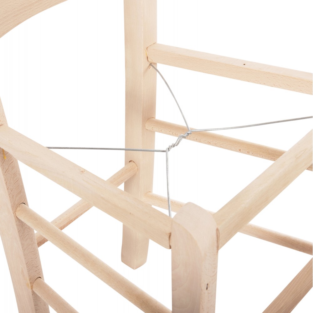 Καρέκλα καφενείου "ΠΑΡΟΣ" από ξύλο άβαφη 40x41x87