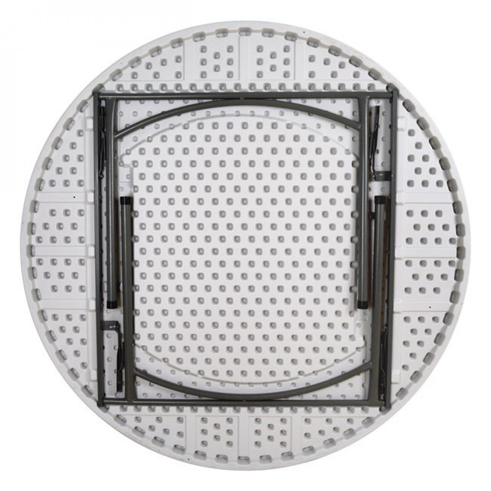 Τραπέζι "CATERING-ΣΥΝΕΔΡΙΟΥ" από PP/μέταλλο σε χρώμα λευκό/γκρι Φ152x74