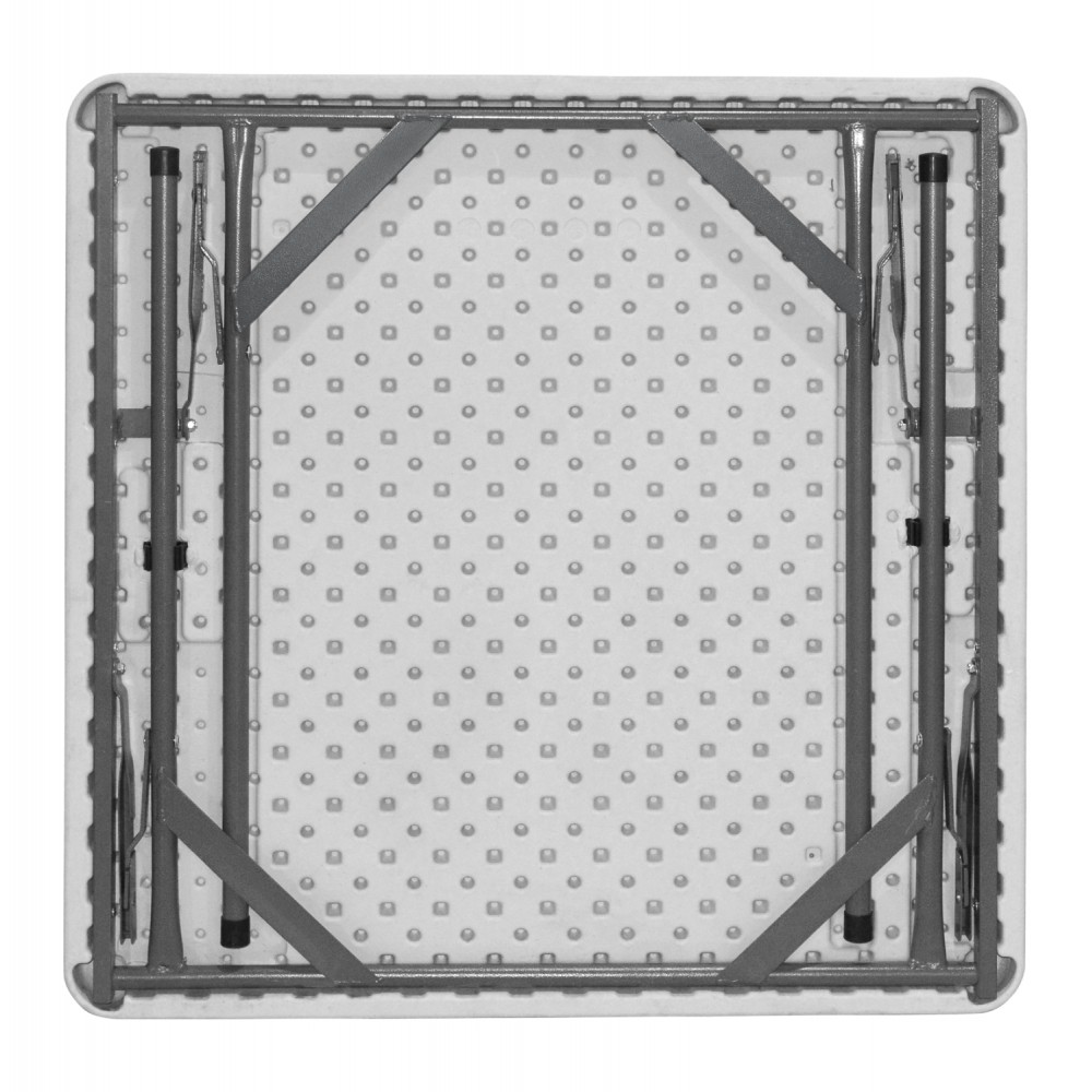 Τραπέζι "CATERING-ΣΥΝΕΔΡΙΟΥ" από PP/μέταλλο σε χρώμα λευκό/γκρι 80x80x74