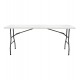 Τραπέζι "CATERING-ΣΥΝΕΔΡΙΟΥ" από PP/μέταλλο σε χρώμα λευκό 180Χ74Χ74