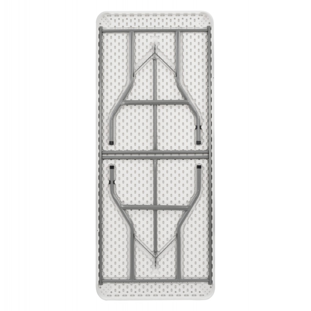 Τραπέζι "CATERING-ΣΥΝΕΔΡΙΟΥ" από PP/μέταλλο σε χρώμα λευκό 180Χ74Χ74