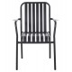 Πολυθρόνα "RACHEL" από αλουμίνιο σε ανθρακί χρώμα 63x58x85