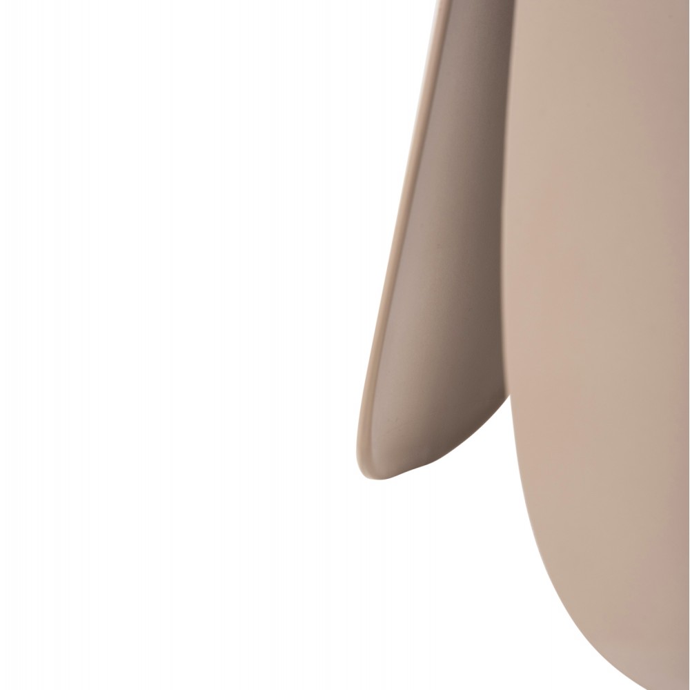 Σκαμπό "DENTY" από πολυπροπυλένιο σε χρώμα καπουτσίνο Φ30x47