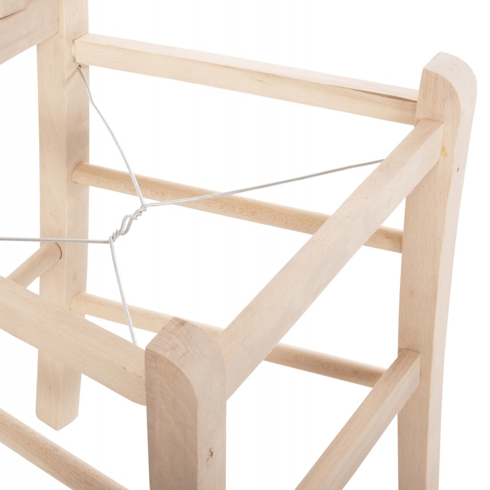 Καρέκλα καφενείου "MONTE" από ξύλο άβαφη 40x41x87