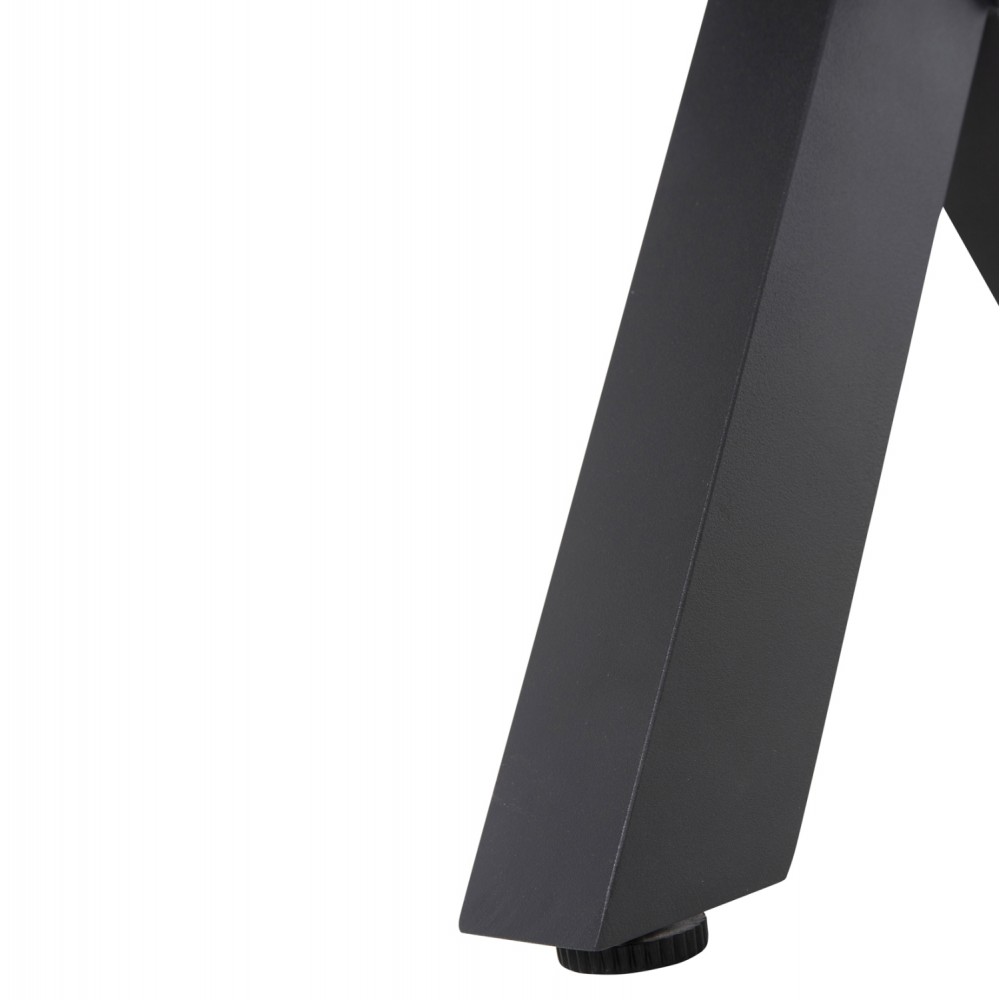 Παγκάκι "TAWNEE" από αλουμίνιο/polywood σε ανθρακί/φυσικό χρώμα 150x36x45