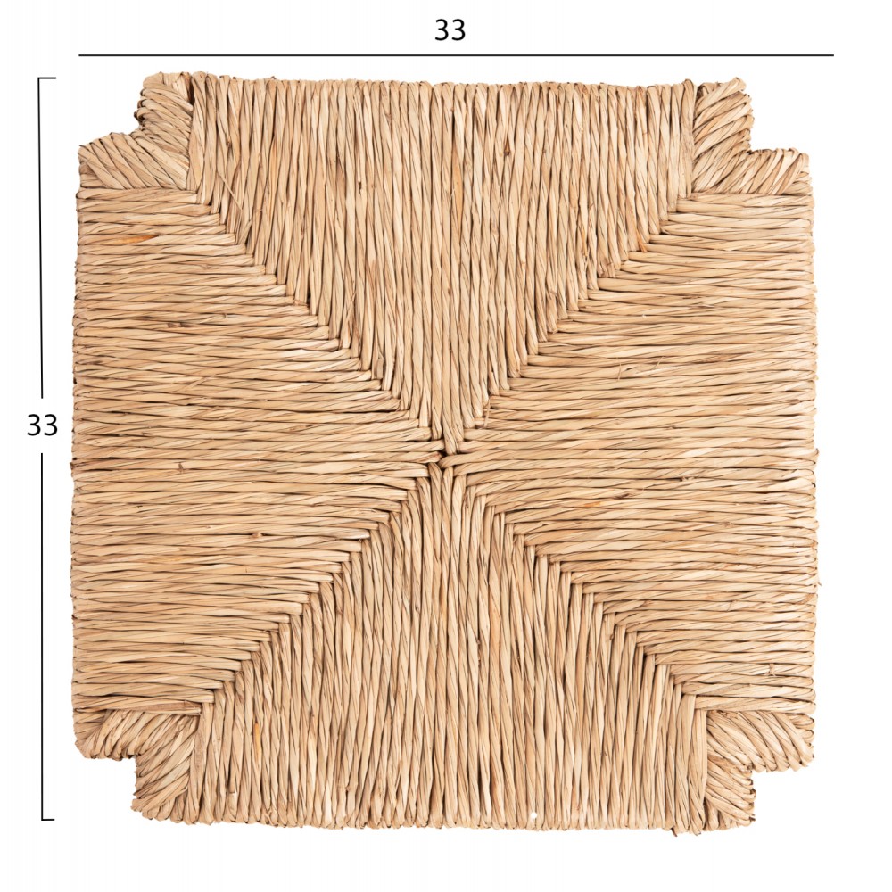 Ψάθα για ξύλινη καρέκλα σε χρώμα φυσικό 33Χ33Χ3.5