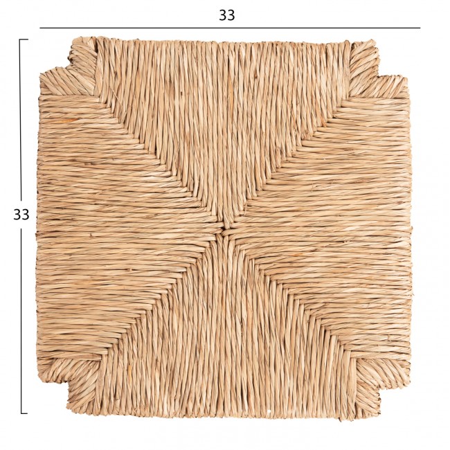 Ψάθα για ξύλινη καρέκλα σε χρώμα φυσικό 33Χ33Χ3.5