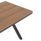 Τραπέζι ''TAWNEE'' από αλουμίνιο/ξύλο σε ανθρακί/φυσικό χρώμα 150x89,5x73