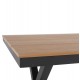 Τραπέζι ''TAWNEE'' από αλουμίνιο/ξύλο σε ανθρακί/φυσικό χρώμα 150x89,5x73