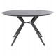 Τραπέζι στρογγυλό ''HIGER'' από αλουμίνιο σε ανθρακί χρώμα Φ126x73