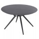 Τραπέζι στρογγυλό ''HIGER'' από αλουμίνιο σε ανθρακί χρώμα Φ126x73