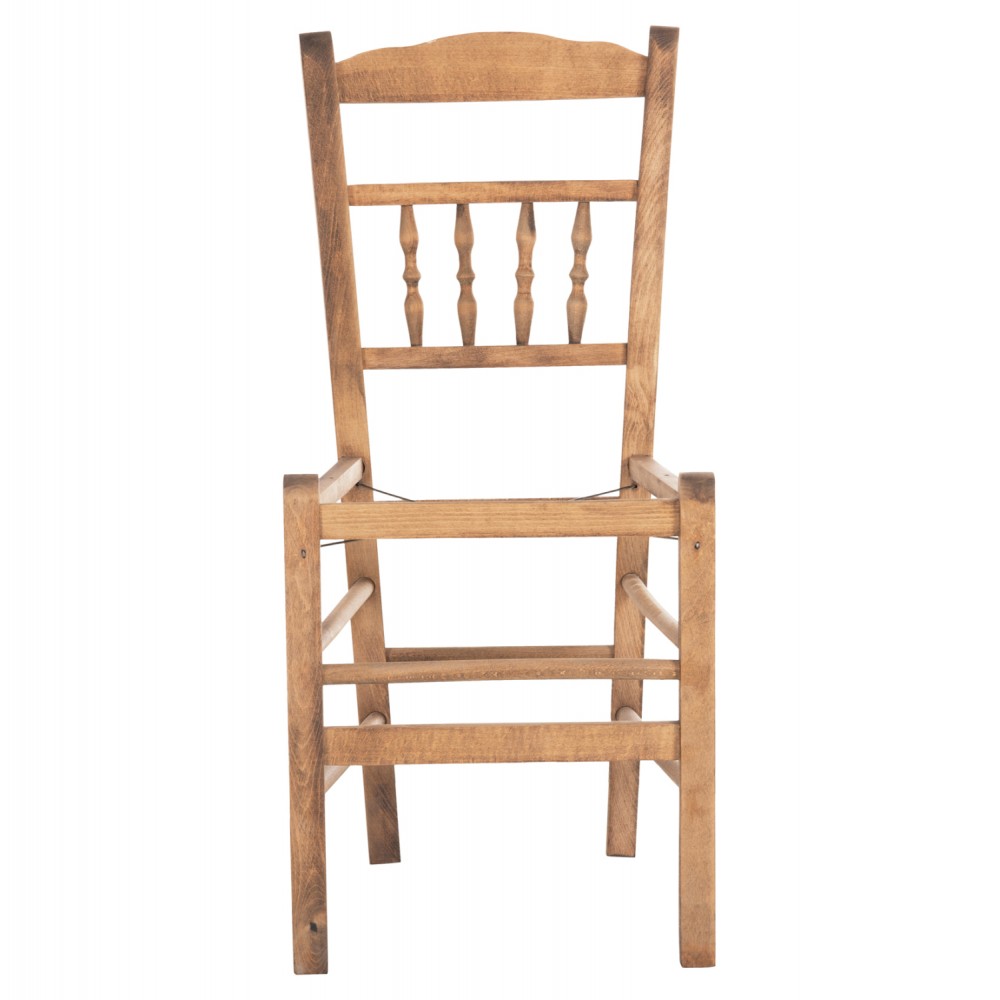Καρέκλα καφενείου "CHOSEN" από ξύλο σε χρώμα καρυδί 40,5x40,5x87