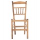 Καρέκλα καφενείου "CHOSEN" από ξύλο σε χρώμα καρυδί 40,5x40,5x87