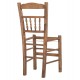 Καρέκλα καφενείου "CHOSEN" από ξύλο σε χρώμα καρυδί 40,5x40,5x87