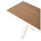 Παγκάκι "TAWNEE" από αλουμίνιο/polywood σε λευκό/φυσικό χρώμα 220x36x44,5