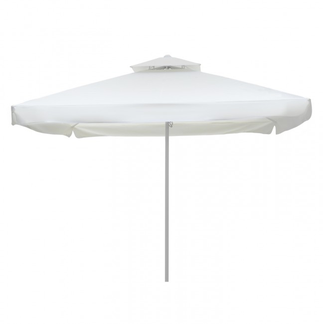 Ομπρέλα επαγγελματική "ALU" από αλουμίνιο/ύφασμα σε λευκό χρώμα 3.5Χ3.5