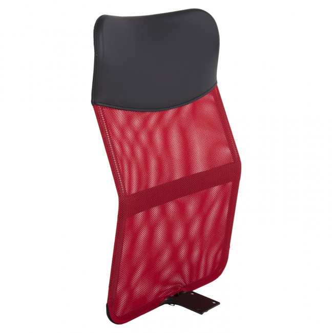 Ανταλλακτική πλάτη για καρέκλα γραφείου από ύφασμα σε χρώμα κόκκινο/μαύρο 46x73