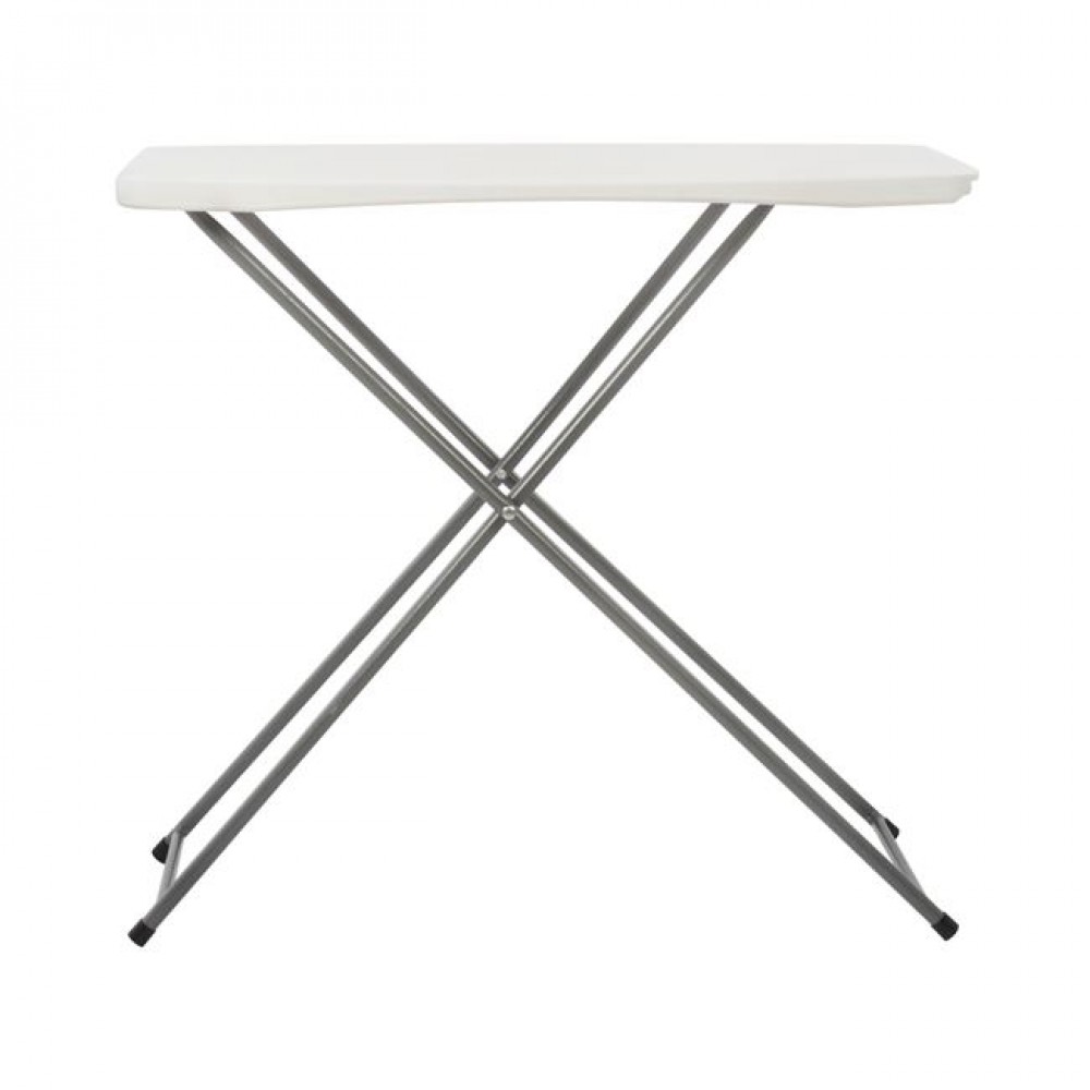 Τραπέζι "CATERING-ΣΥΝΕΔΡΙΟΥ" από PP/μέταλλο σε χρώμα λευκό 75x48x74