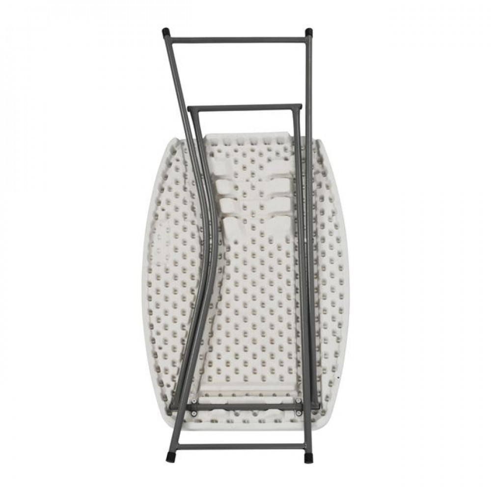 Τραπέζι "CATERING-ΣΥΝΕΔΡΙΟΥ" από PP/μέταλλο σε χρώμα λευκό 75x48x74