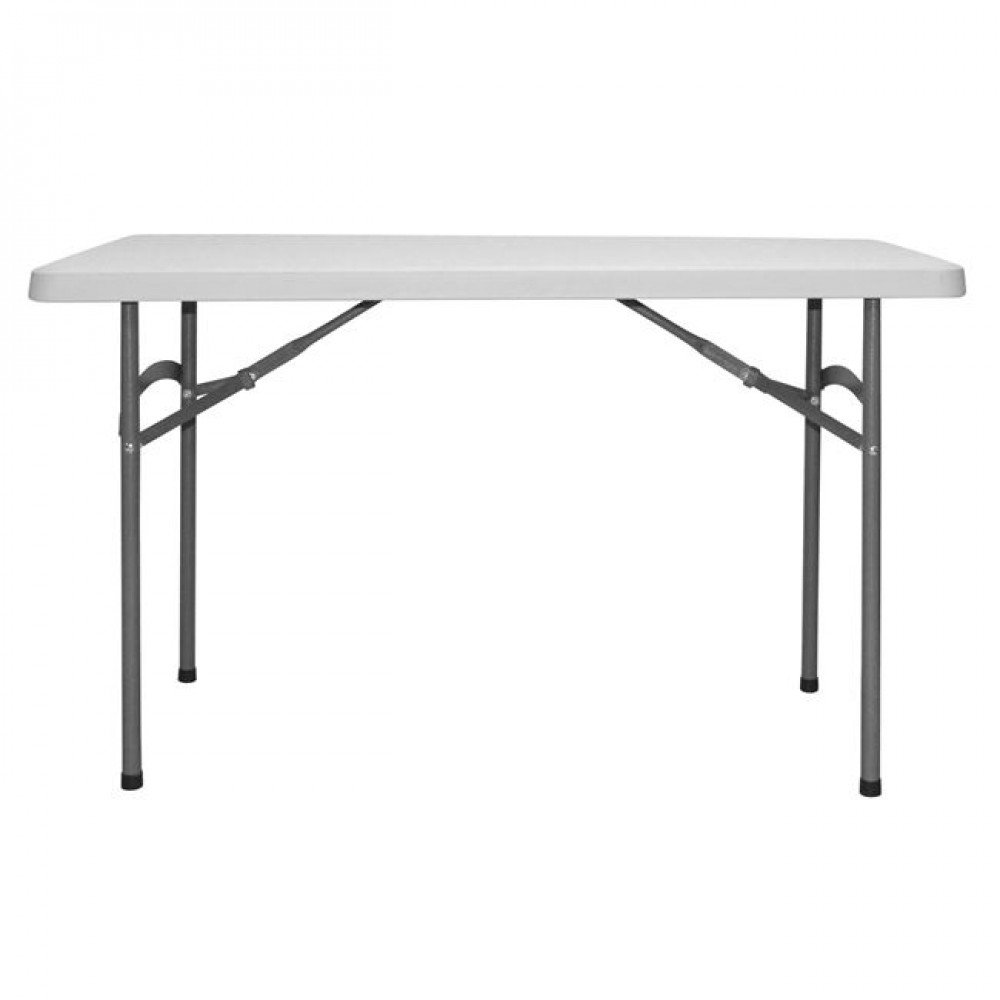 Τραπέζι "CATERING-ΣΥΝΕΔΡΙΟΥ" από PP/μέταλλο σε χρώμα λευκό 122x60x74